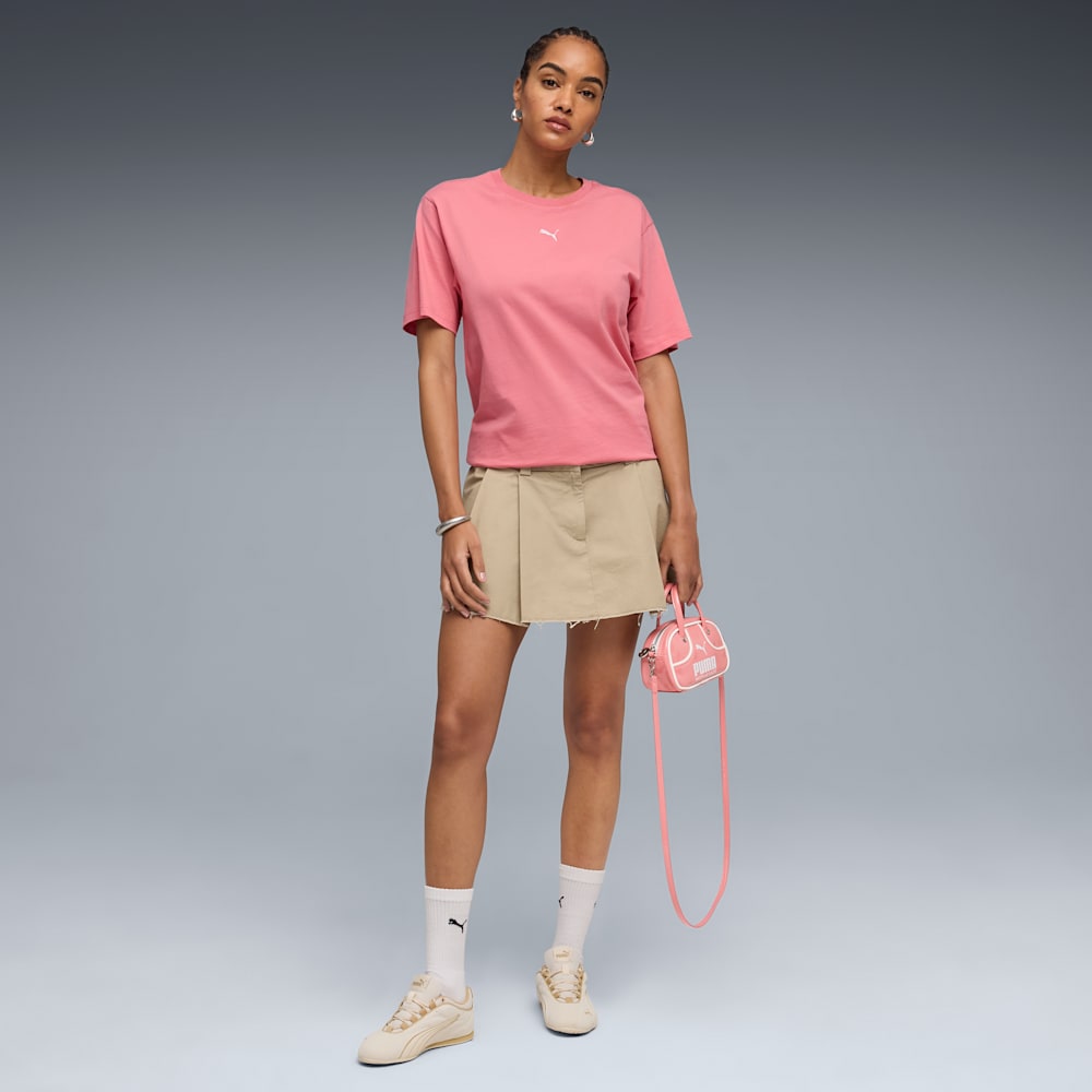 PUMA WOMEN'S ESSENTIALS RELAXED PINK TEE