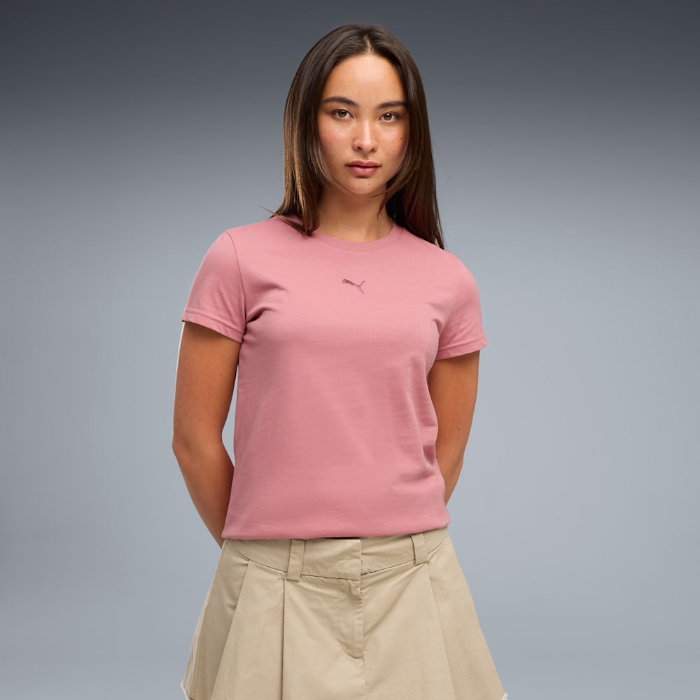 PUMA WOMEN'S ESSENTIALS ROSEWOOD TEE