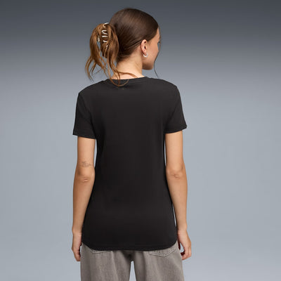 PUMA WOMEN'S ESSENTIALS BLACK TEE
