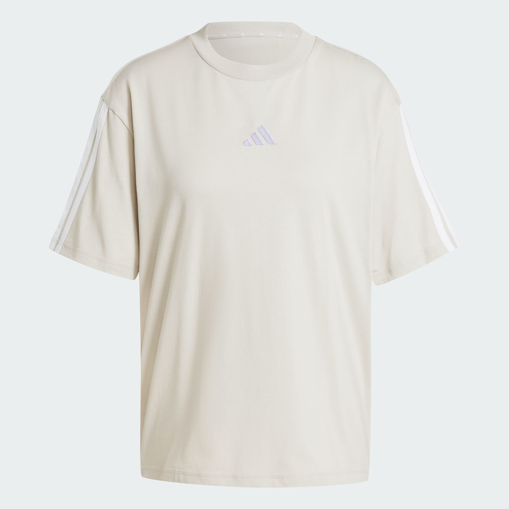 Adidas Women's 3-Stripes Boyfriend Alumina Tee