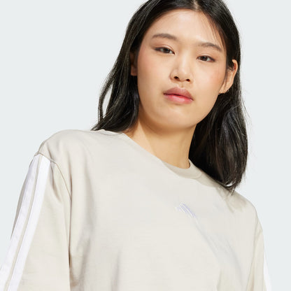 Adidas Women's 3-Stripes Boyfriend Alumina Tee