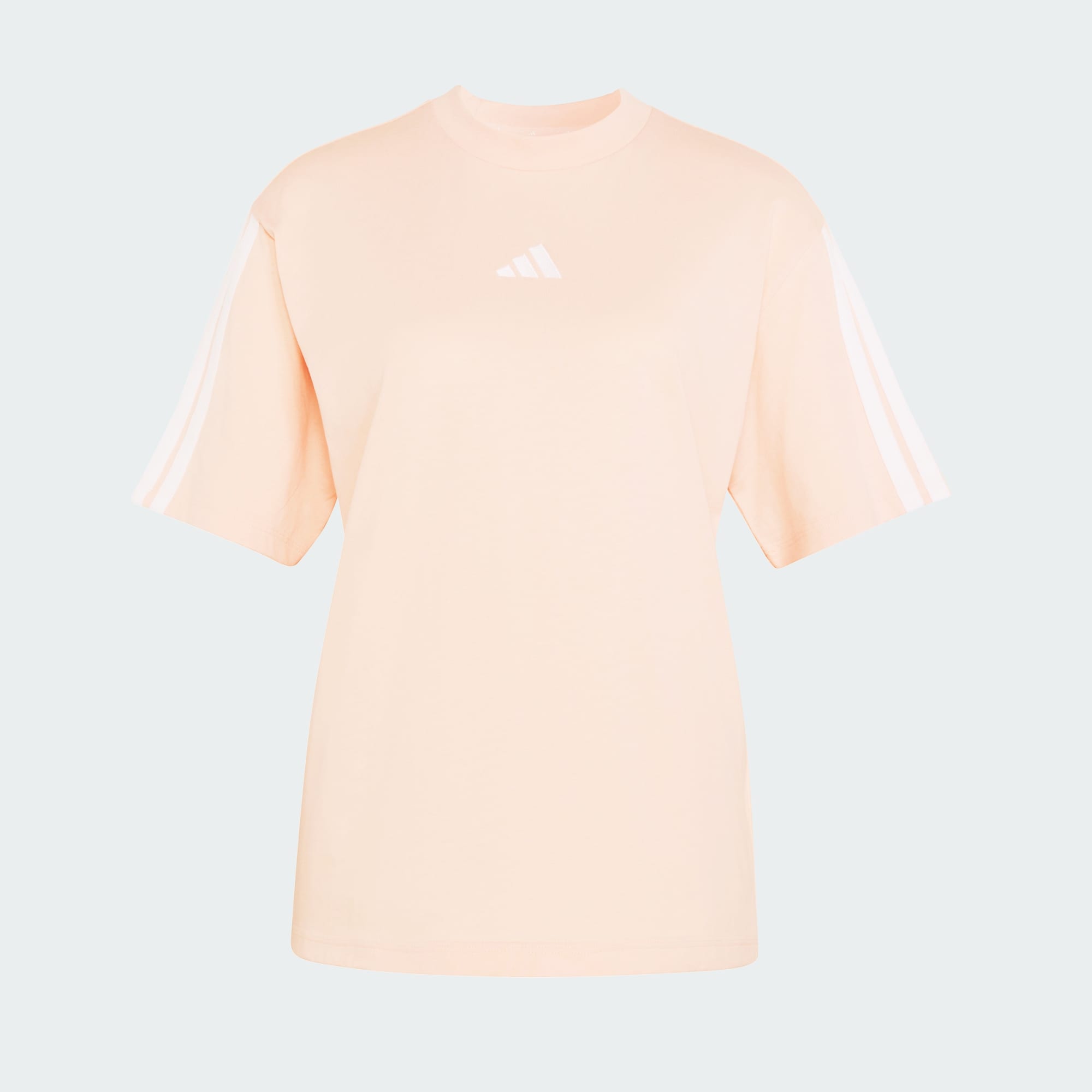 Adidas Women's 3-Stripes Boyfriend Pink Tee
