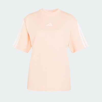 Adidas Women's 3-Stripes Boyfriend Pink Tee