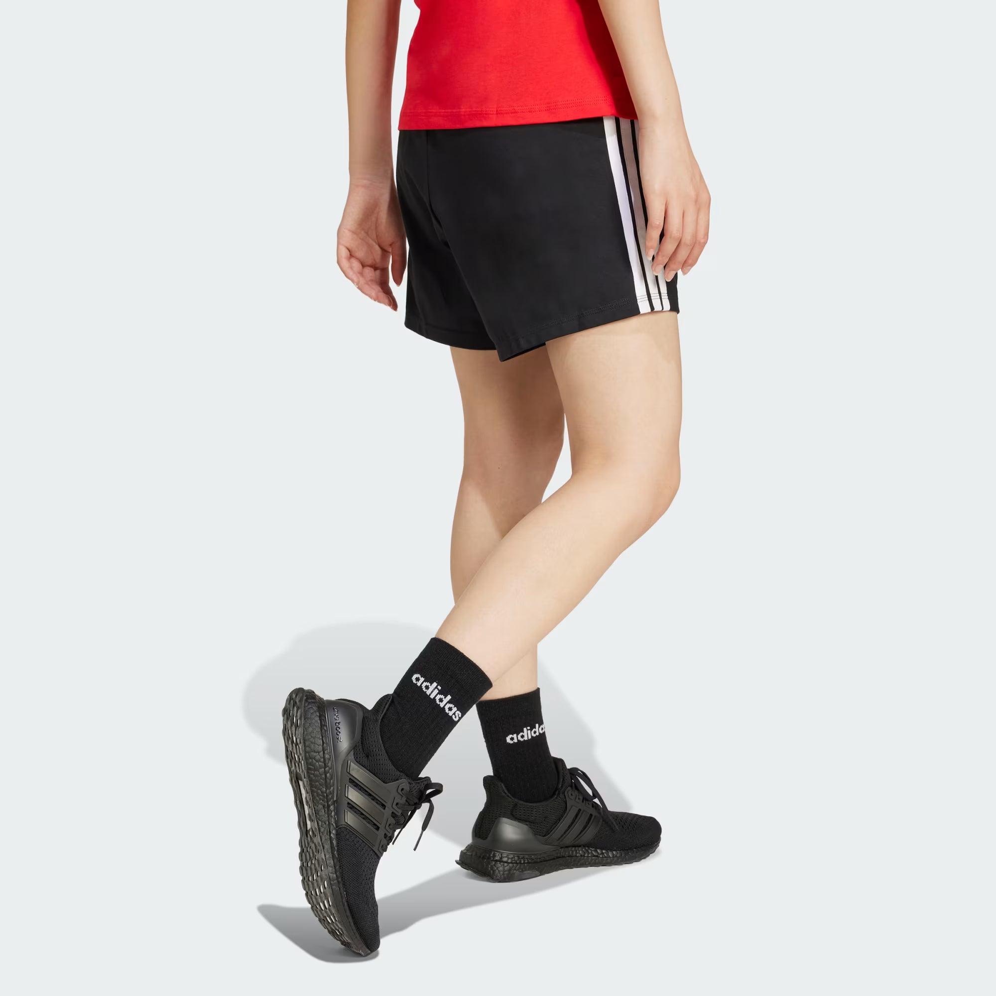 Adidas Women's 3-Stripes Woven Black Short