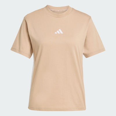 Adidas Women's Essentials 3-Stripes Sandstone Tee