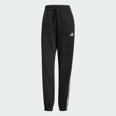 Adidas Women's 3-Stripes Fleece Black Trackpant