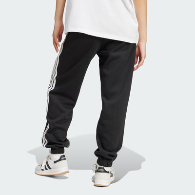 Adidas Women's 3-Stripes Fleece Black Trackpant