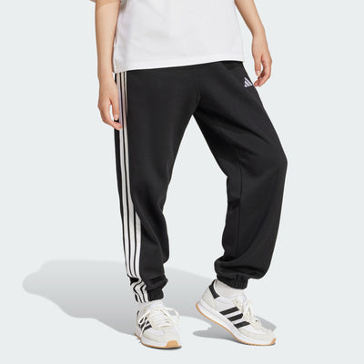 Adidas Women's 3-Stripes Fleece Black Trackpant