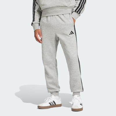 ADIDAS MEN'S 3-STRIPES FLEECE GREY TRACKPANT