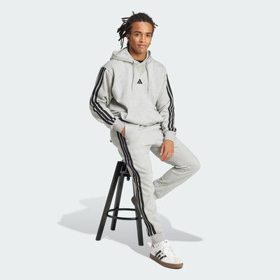 ADIDAS MEN'S 3-STRIPES FLEECE GREY TRACKPANT