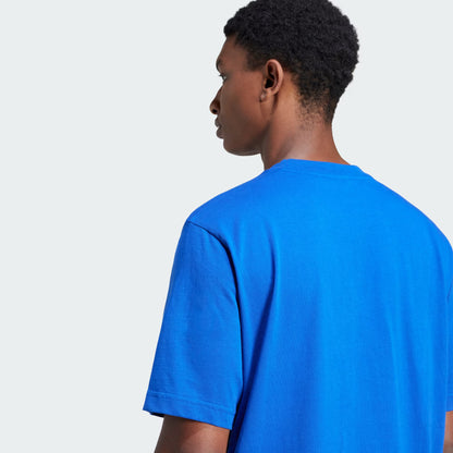 Adidas Men's 3-Stripes Small Logo Royal Tee