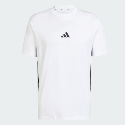 Adidas Men's 3-Stripes Single Jersey White Tee
