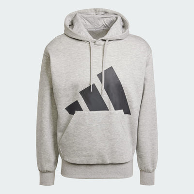 Adidas Men's Essentials Big Logo Fleece Grey Hoodie