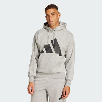 Adidas Men's Essentials Big Logo Fleece Grey Hoodie