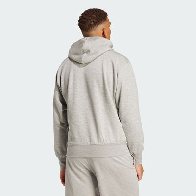Adidas Men's Essentials Big Logo Fleece Grey Hoodie