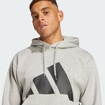 Adidas Men's Essentials Big Logo Fleece Grey Hoodie