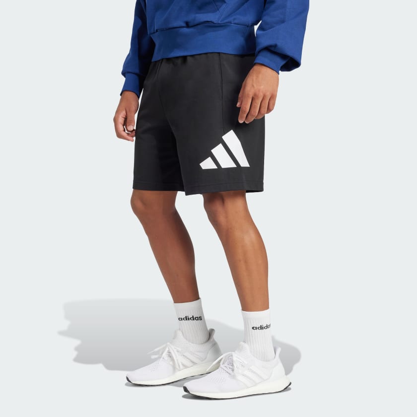 Adidas Men's Big Logo French Terry Black Short