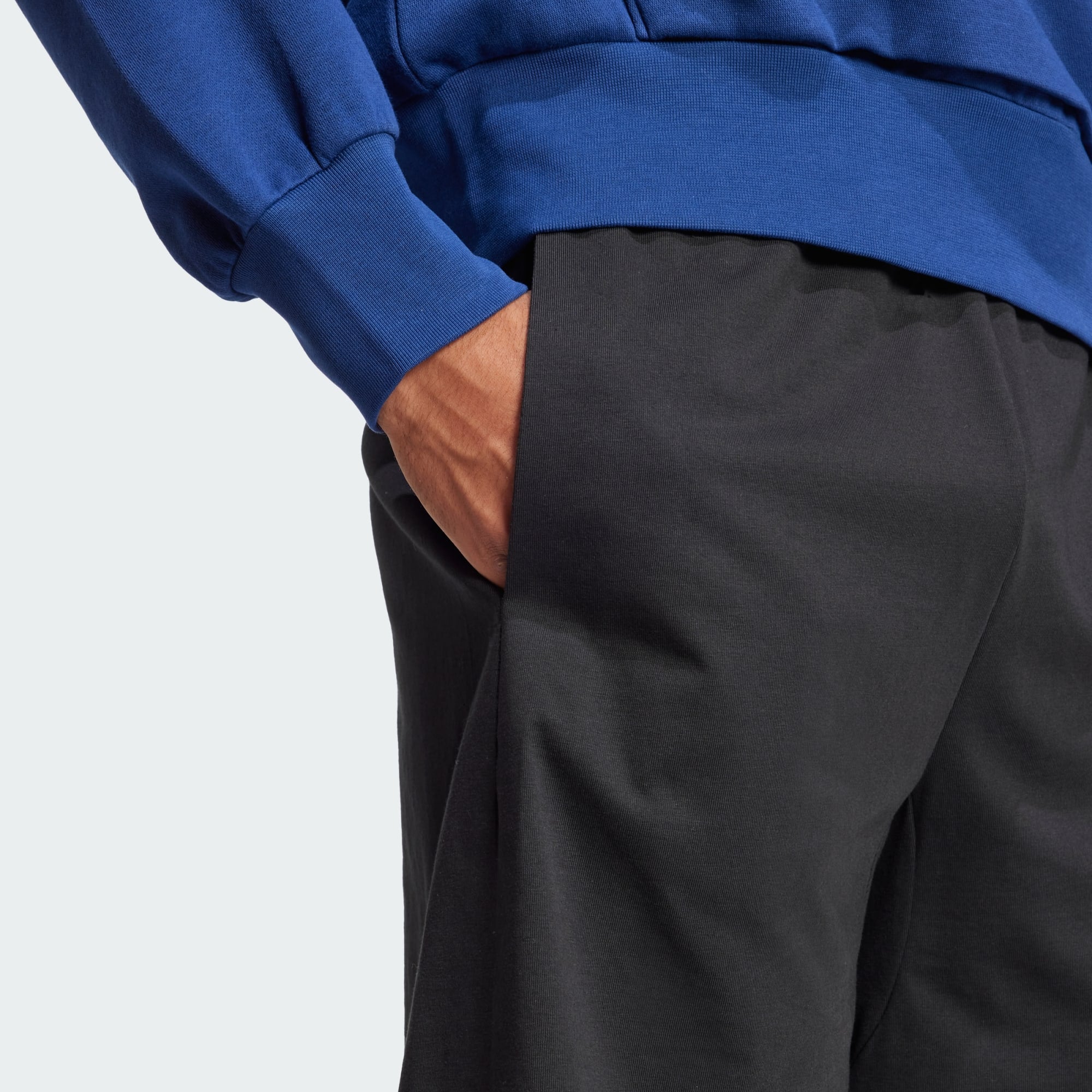 Adidas Men's Big Logo French Terry Black Short