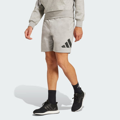 Adidas Men's Big Logo  Single Jersey Grey Short