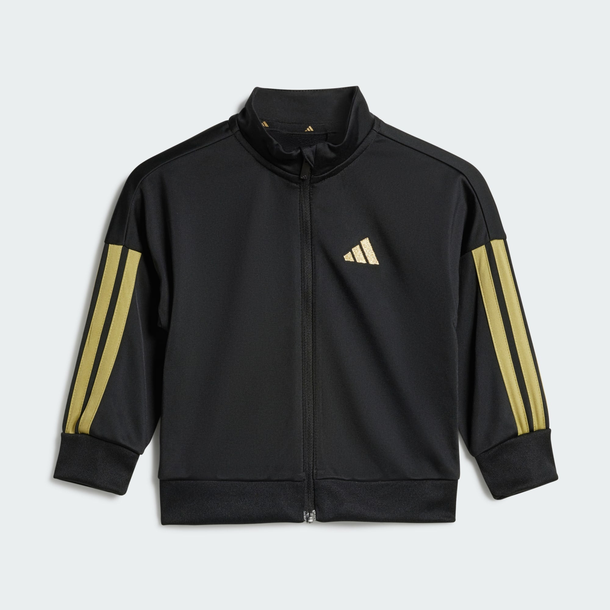 Adidas Kid's 3-Stripes Climacool Black/Gold Tracksuit Set