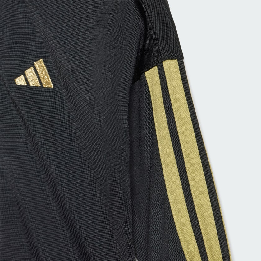 Adidas Kid's 3-Stripes Climacool Black/Gold Tracksuit Set