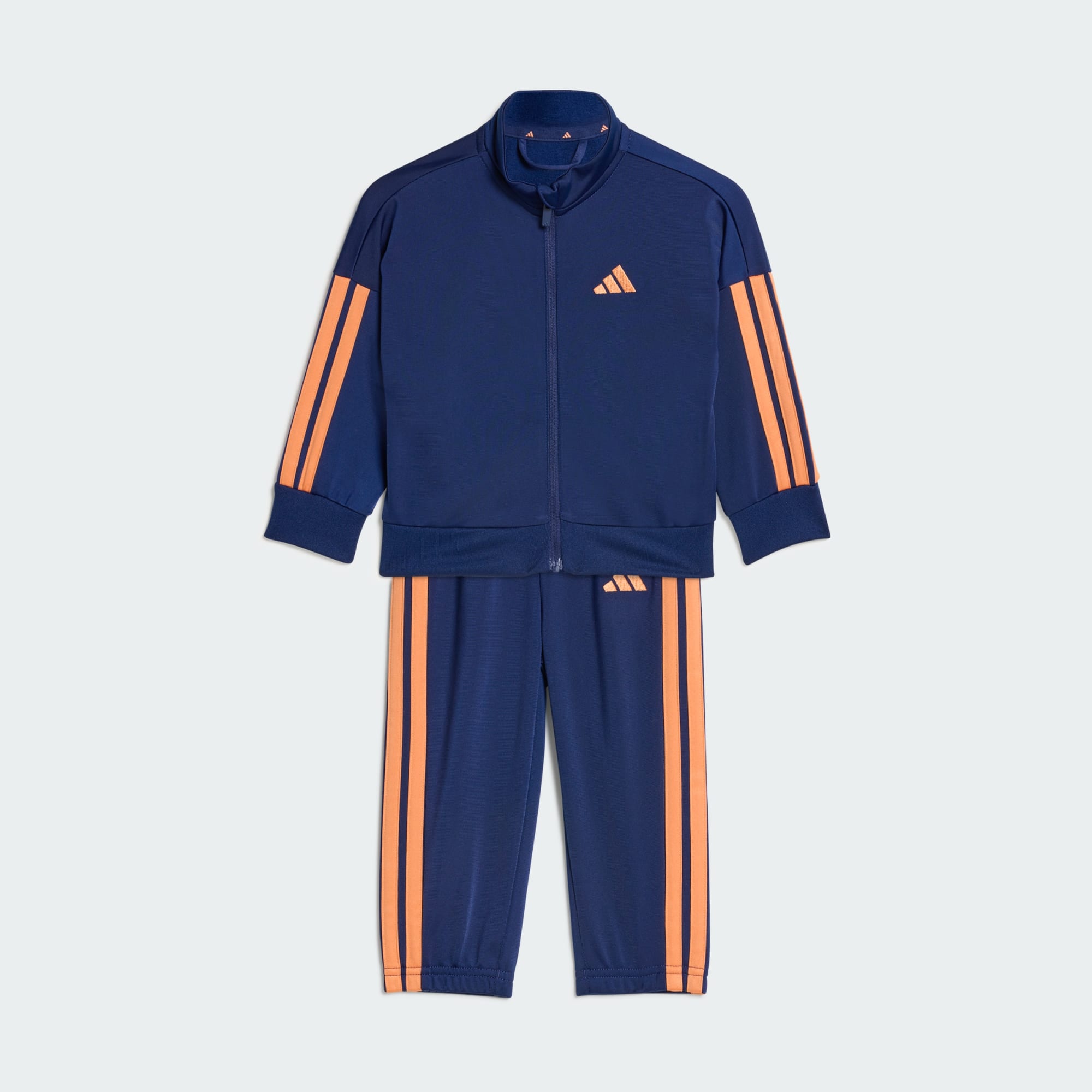 Adidas Kid's Essentials Climacool Navy/Orange Tracksuit Set