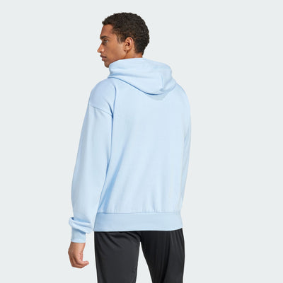 Adidas Men's Feelcozy Fleece Blue Hoodie
