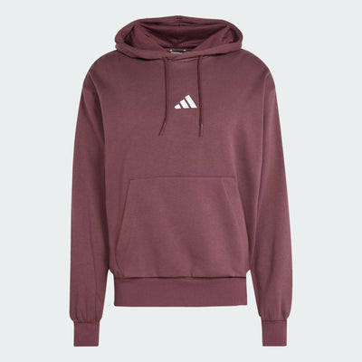 ADIDAS MEN'S FEELCOZY FLEECE RUBY HOODIE