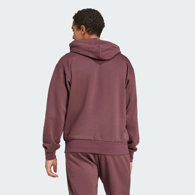 ADIDAS MEN'S FEELCOZY FLEECE RUBY HOODIE