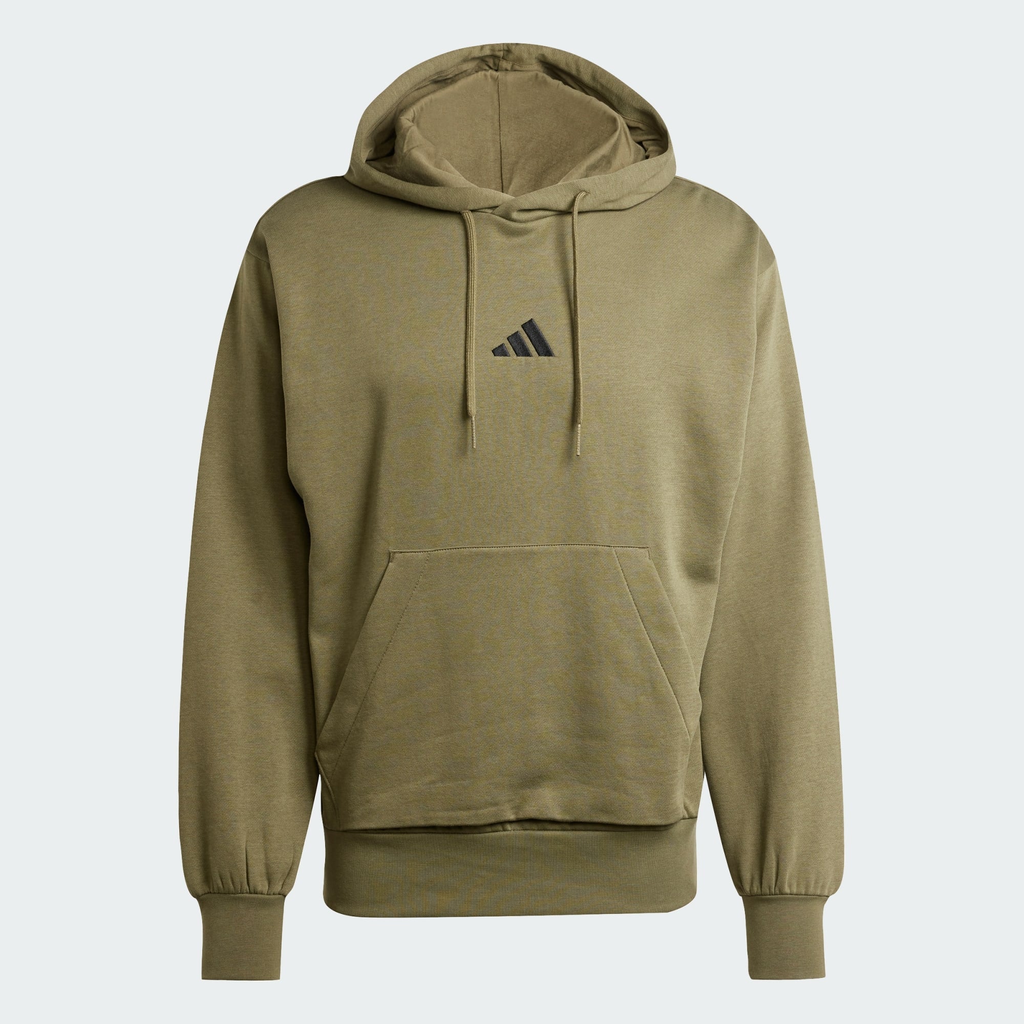 ADIDAS MEN'S FEELCOZY FLEECE OLIVE HOODIE