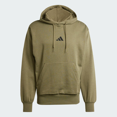 ADIDAS MEN'S FEELCOZY FLEECE OLIVE HOODIE