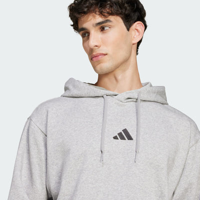 Adidas Men's Feelcozy Fleece Grey Hoodie