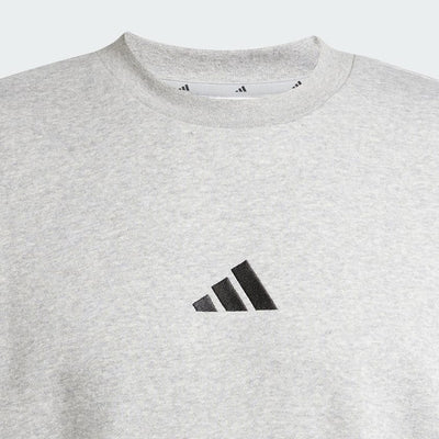 Adidas Men's Essentials Feelcozy Fleece Grey Sweatshirt