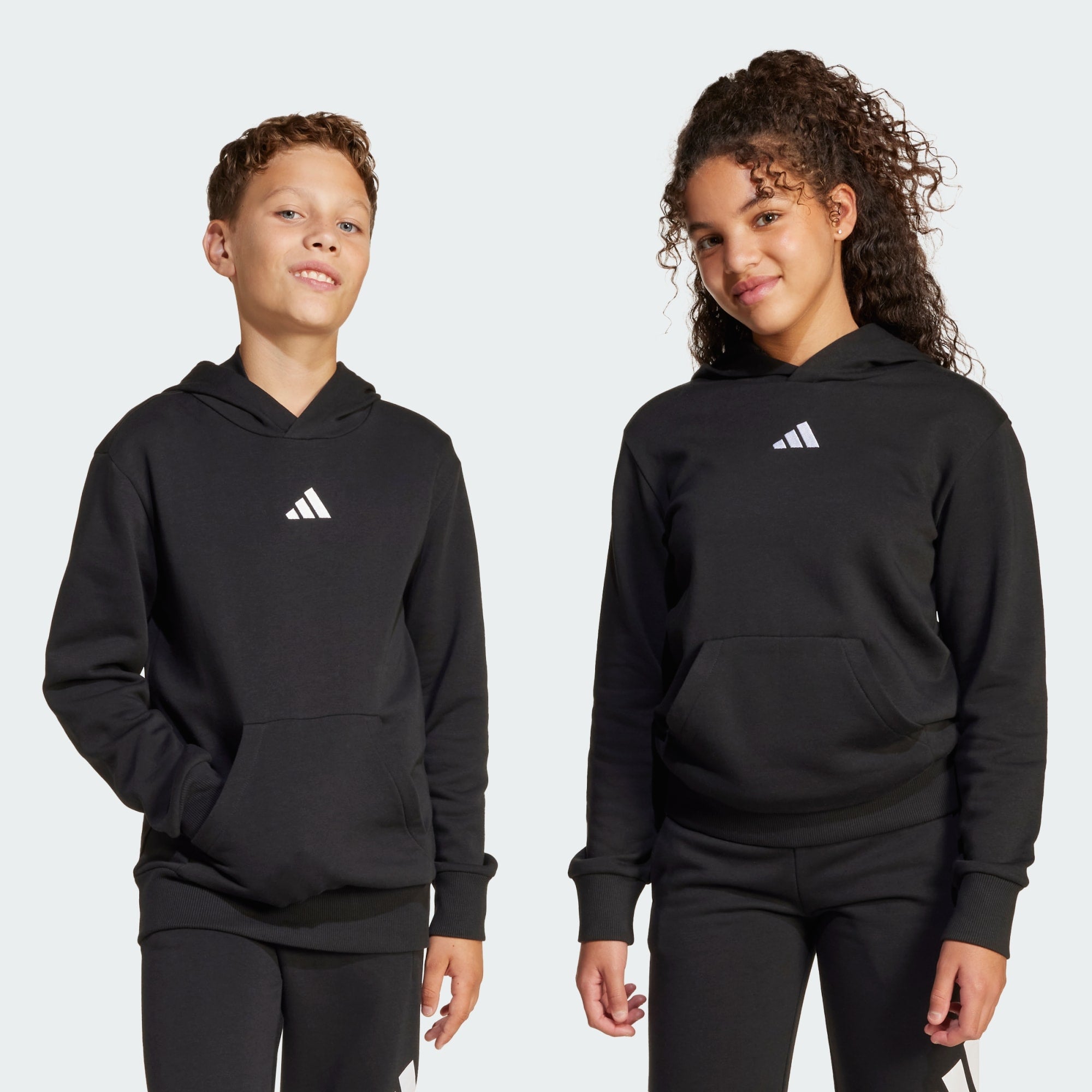 Adidas Kid's Essentials Fleece Black Hoodie