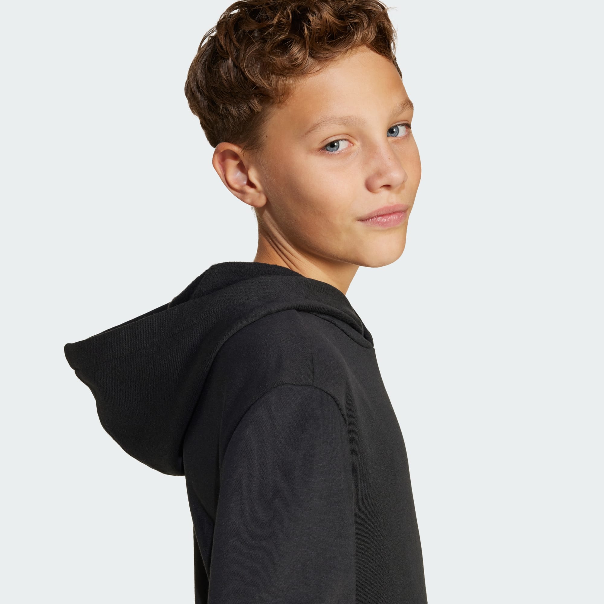 Adidas Kid's Essentials Fleece Black Hoodie