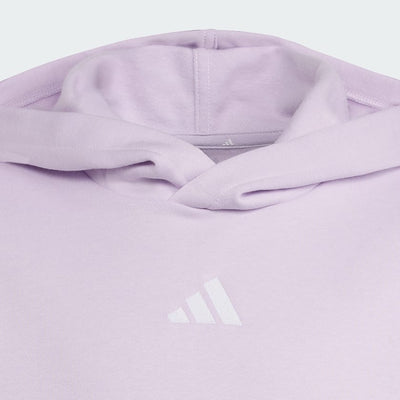 Adidas Kid's Small Logo Essentials Fleece Lavender Hoodie