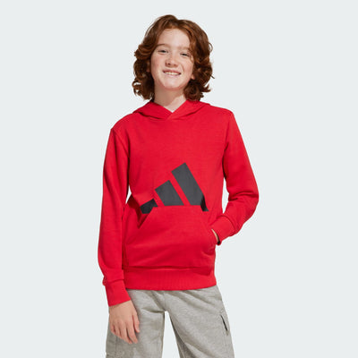 ADIDAS KID'S ESSENTIALS BIG LOGO FRENCH TERRY RUBY HOODIE