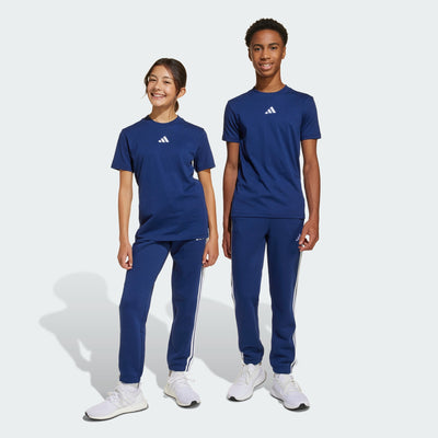 Adidas Kid's Essentials 3-Stripes Blue Trackpants
