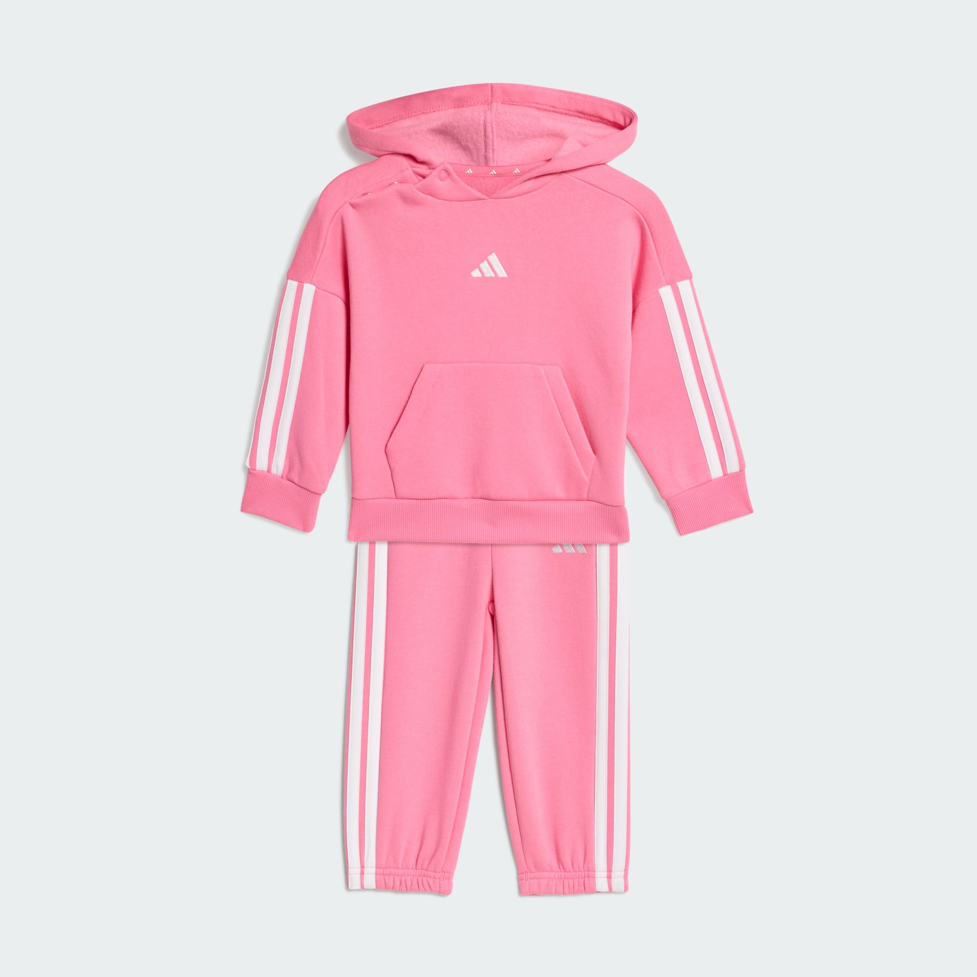 Adidas Kid's Essentials Joggers Pink/White Tracksuit Set