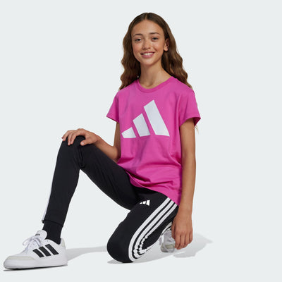 Adidas Kid's 3-Stripes Essentials Black Tight