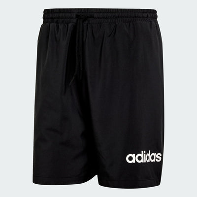ADIDAS MEN'S ESSENTIALS LINEAR LOGO BLACK SHORTS