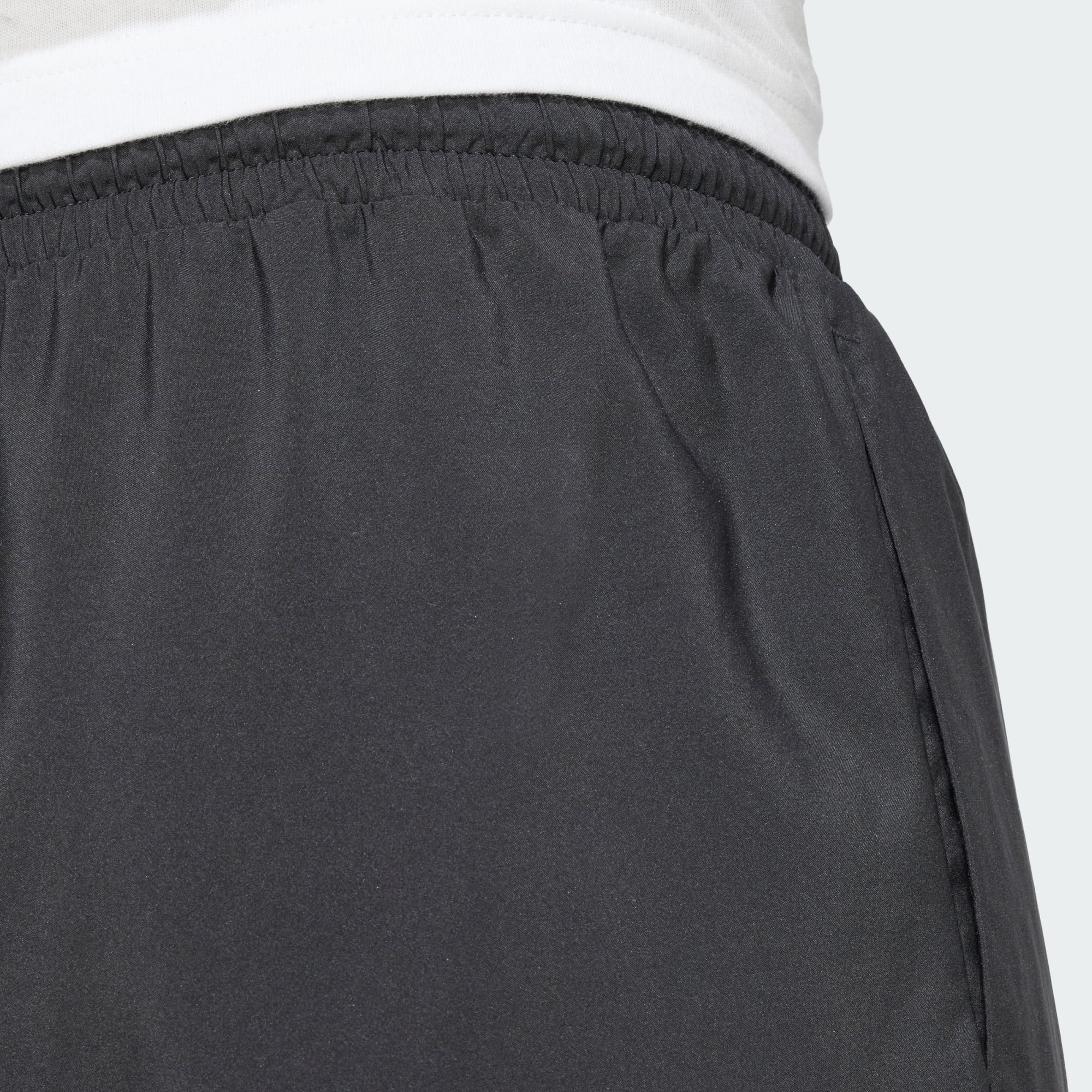 ADIDAS MEN'S ESSENTIALS LINEAR LOGO BLACK SHORTS
