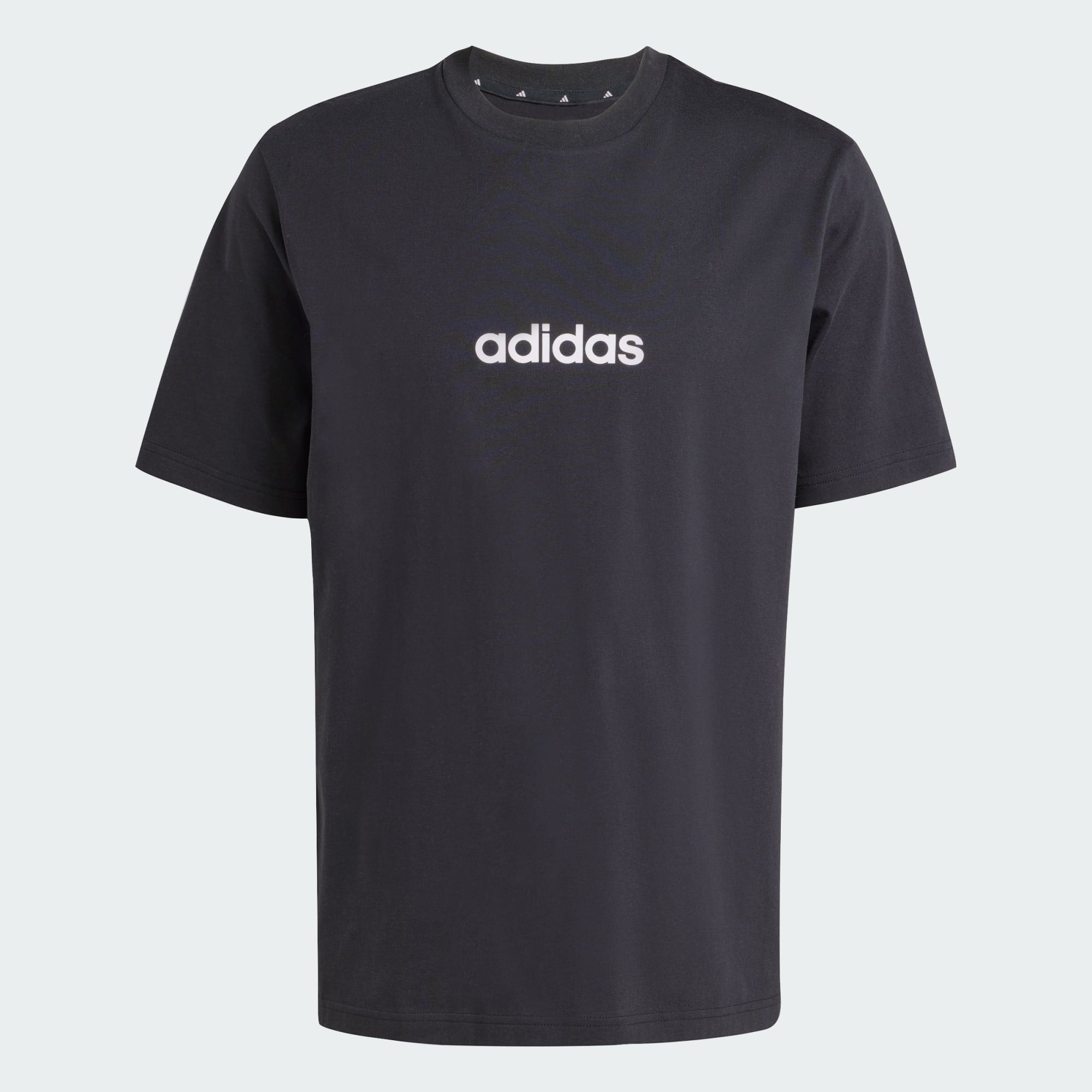 Adidas Men's Linear Small Logo Black Tee