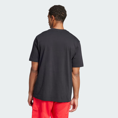 Adidas Men's Linear Small Logo Black Tee
