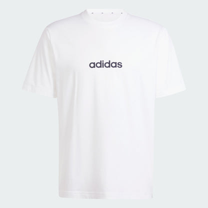 Adidas Men's Linear Small Logo White Tee