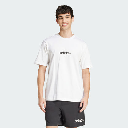 Adidas Men's Linear Small Logo White Tee