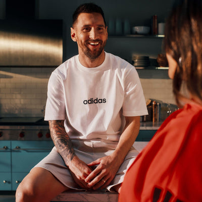 Adidas Men's Linear Small Logo White Tee