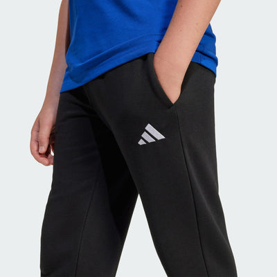 Adidas Kid's Essentials Fleece Black Trackpant