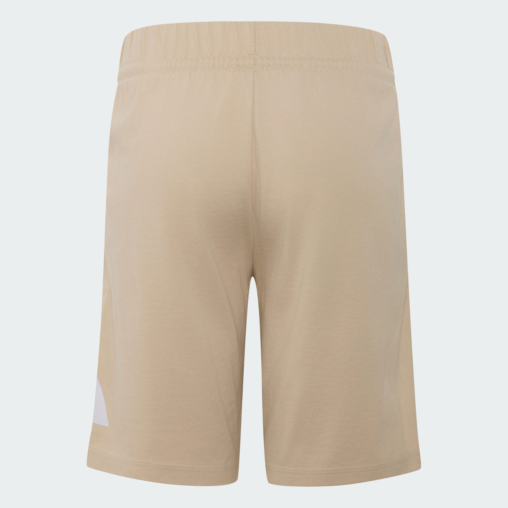 ADIDAS KID'S ESSENTIALS BIG LOGO KNIT BEIGE SHORTS