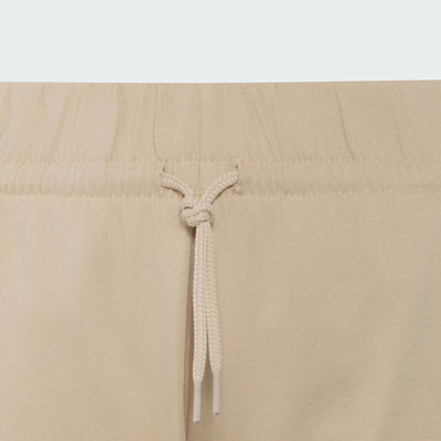 ADIDAS KID'S ESSENTIALS BIG LOGO KNIT BEIGE SHORTS